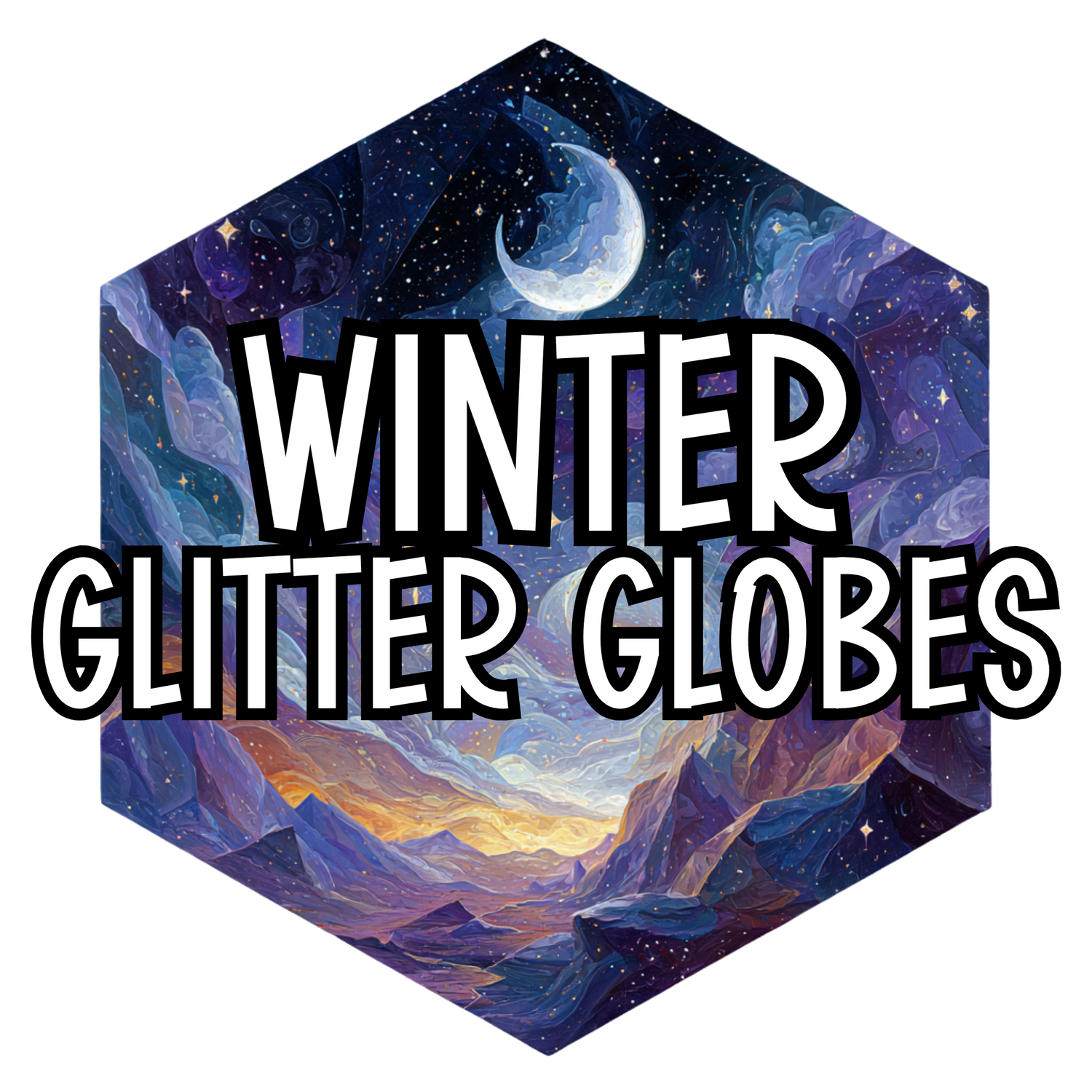 Winter Glitter Globes